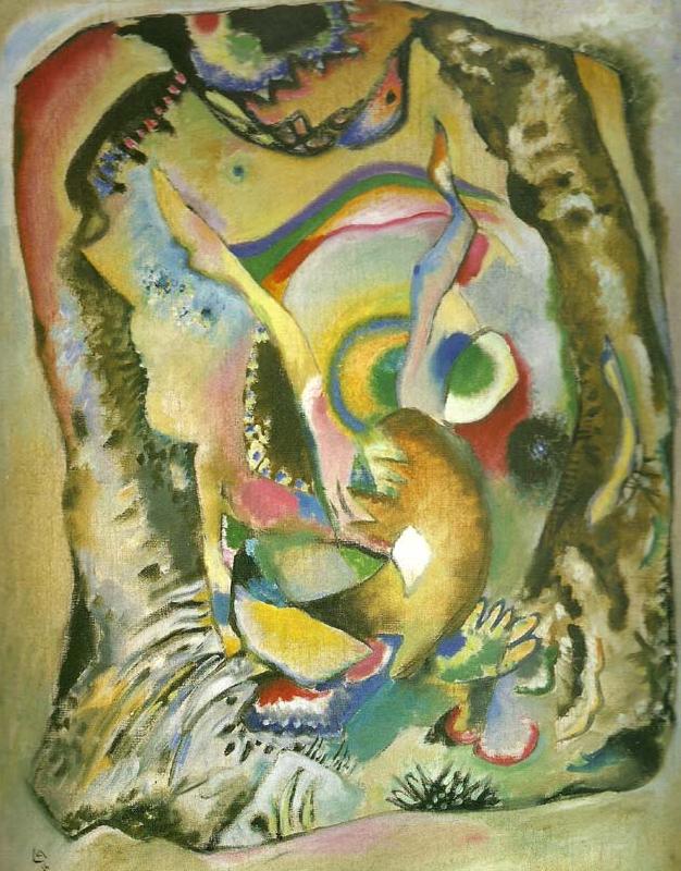 Wassily Kandinsky paintiong on light ground oil painting image